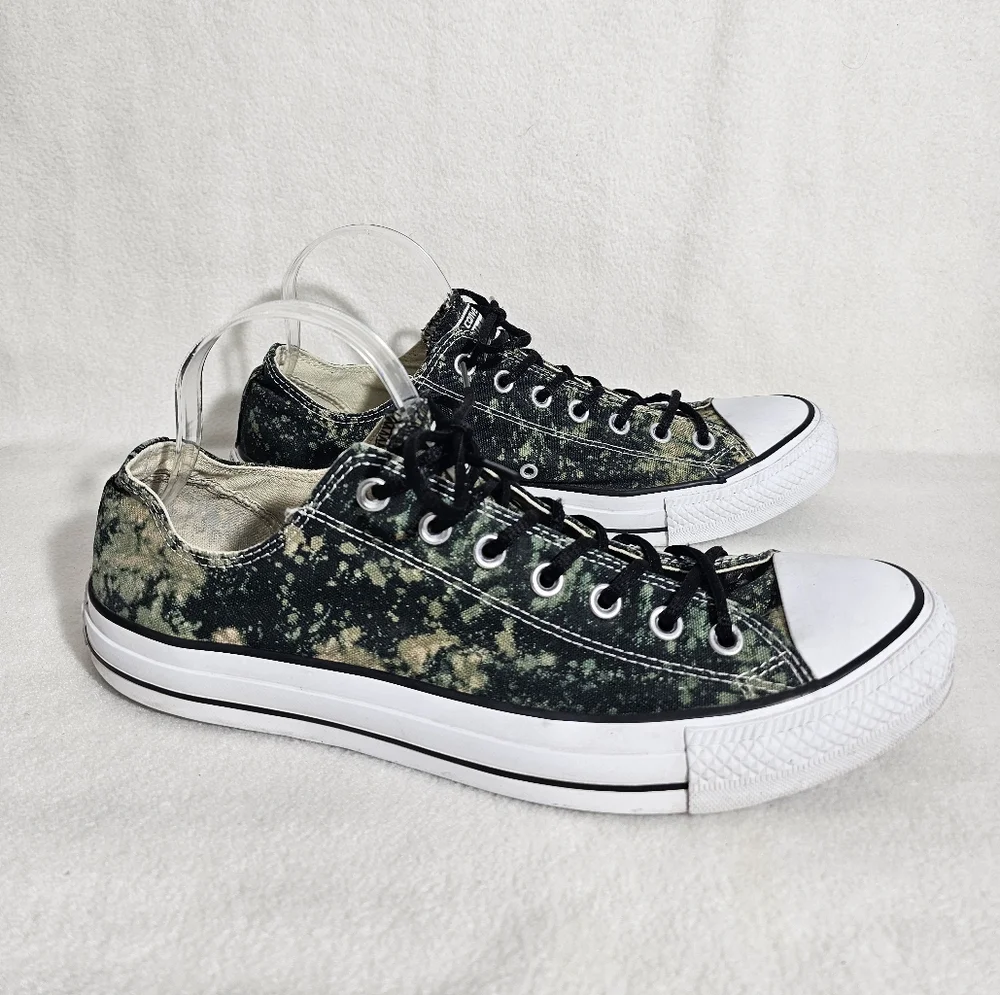 Custom Upcycled Tie Dyed Converse Low Rise Sneakers